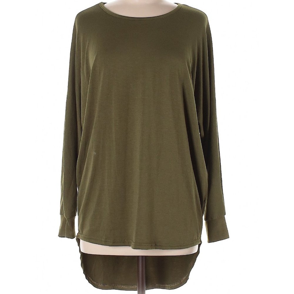 Long Sleeve Green Tunic, Size S